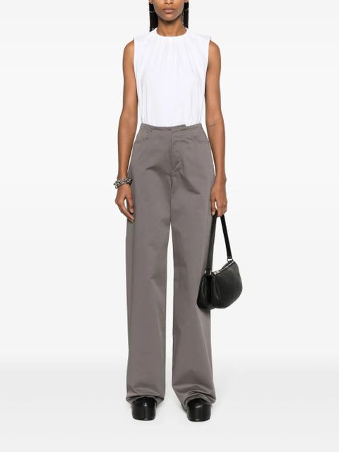 MM6 Maison Margiela gathered-detail cotton tank top - White