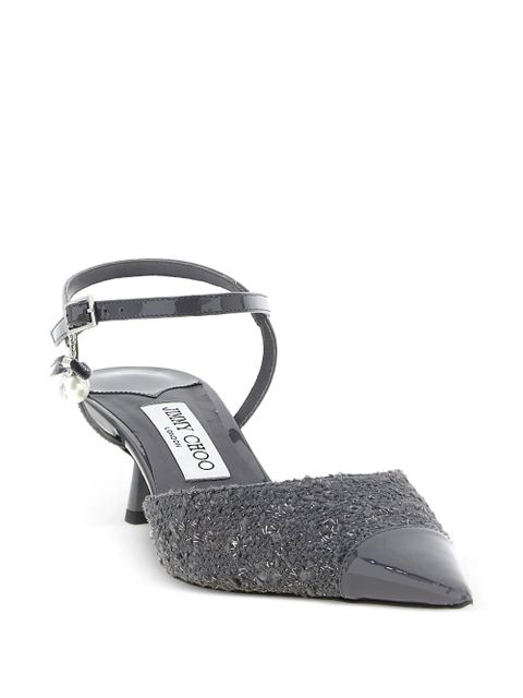 Jimmy Choo Aren pearl-pendant pumps - Grey - zdjęcie produktu nr 2