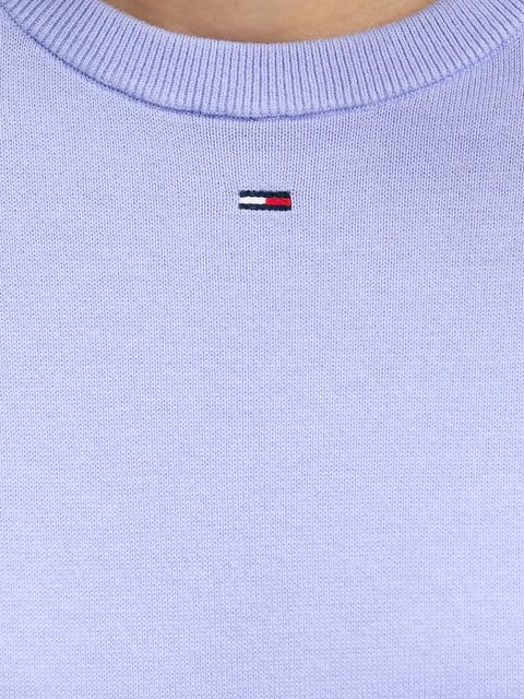 Tommy Jeans sweter bawełniany kolor czarny lekki DW0DW20159