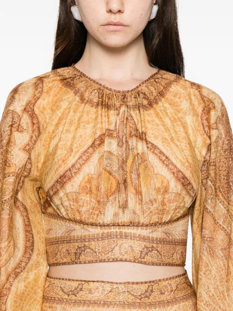 ZIMMERMANN Wanderlust printed blouse - Yellow