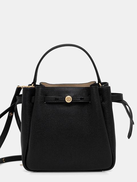 Tory Burch torebka skórzana Romy kolor czarny 166982-001