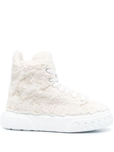 Casadei textured high-neck sneakers - White - zdjęcie produktu nr 1
