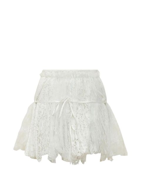 JW Anderson lace-trim tie-fastening skirt - White - zdjęcie produktu nr 1