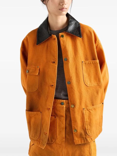 Prada canvas jacket - Orange