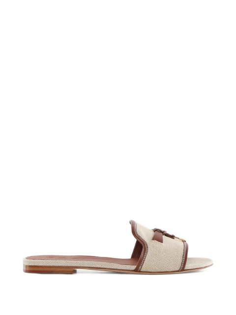 Loro Piana charm-detail flat sandals - Neutrals - zdjęcie produktu nr 1