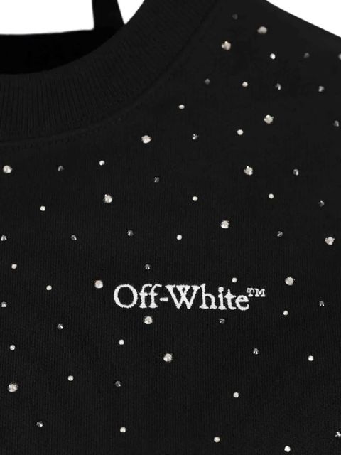 Off-White embellished round-neck sweatshirt - Black