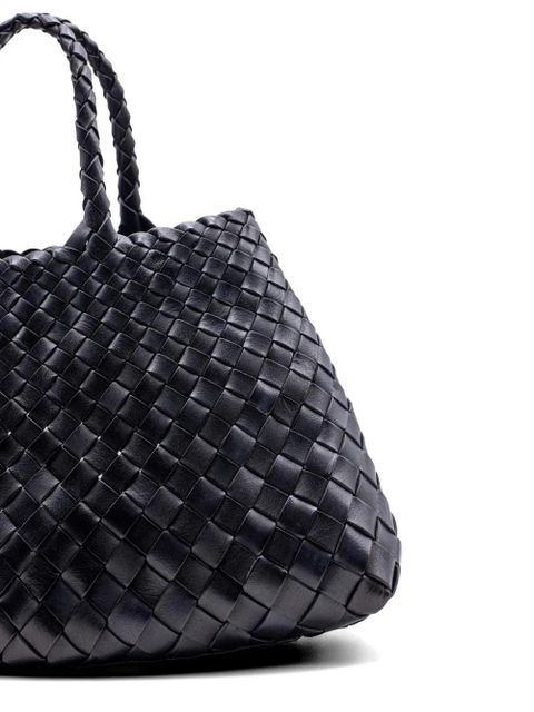 DRAGON DIFFUSION Santa Croce braided-handle tote bag - Black