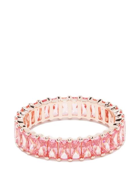 Swarovski crystal-embellished baguette ring - Pink - zdjęcie produktu nr 1