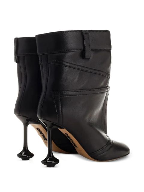 LOEWE Toy petal-toe leather ankle boots - Black