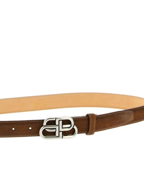 Balenciaga BB thin belt - Brown