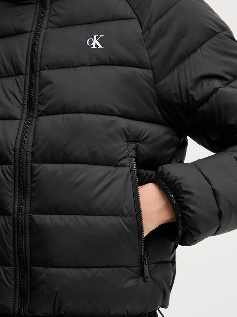 Calvin Klein Jeans kurtka kolor czarny przejściowa LV047C510G