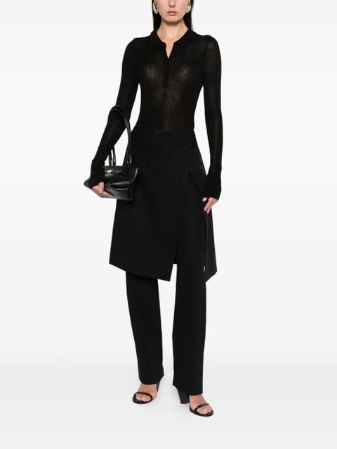 St. Agni belt-loops trousers - Black - zdjęcie produktu nr 2