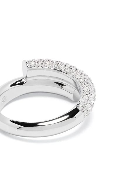 Swarovski Dextera crystal band ring - Silver