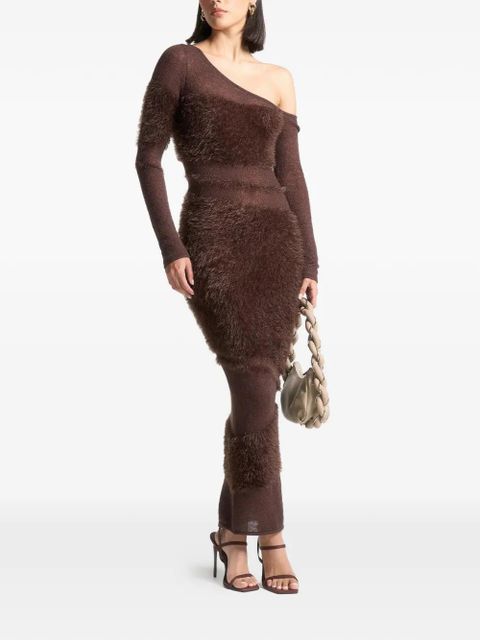 Manière De Voir knitted maxi dress - Brown