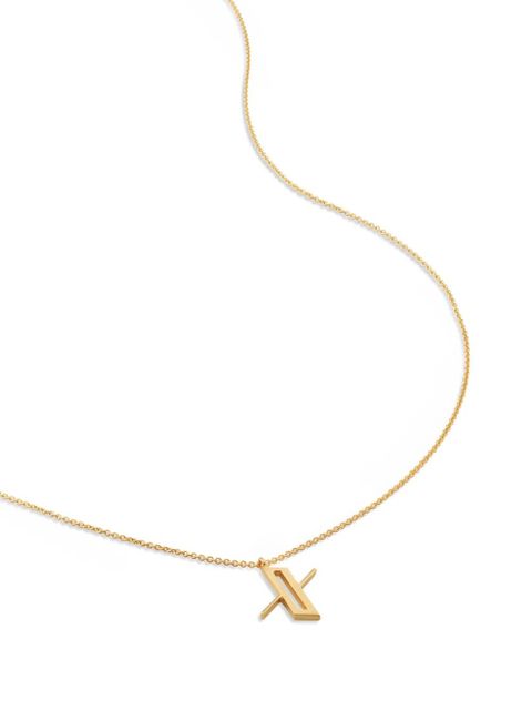 Monica Vinader 18kt gold vermeil Alphabet X necklace - zdjęcie produktu nr 2