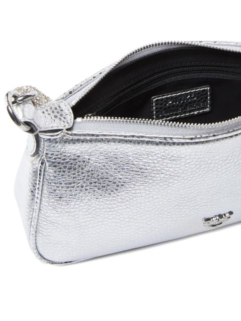 PINKO crystal-embellished shoulder bag - Silver