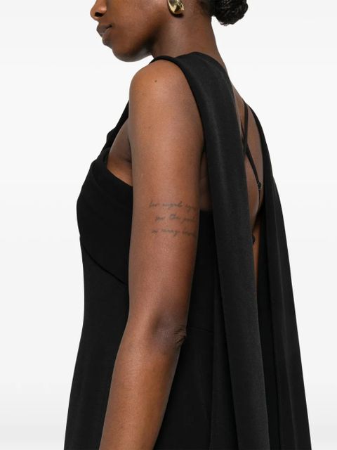 Solace London Rona twisted maxi dress - Black