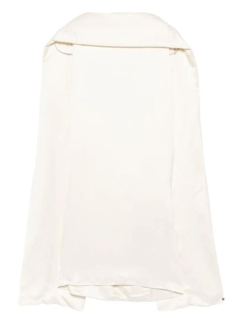 TOTEME raw-edge silk dress - Neutrals