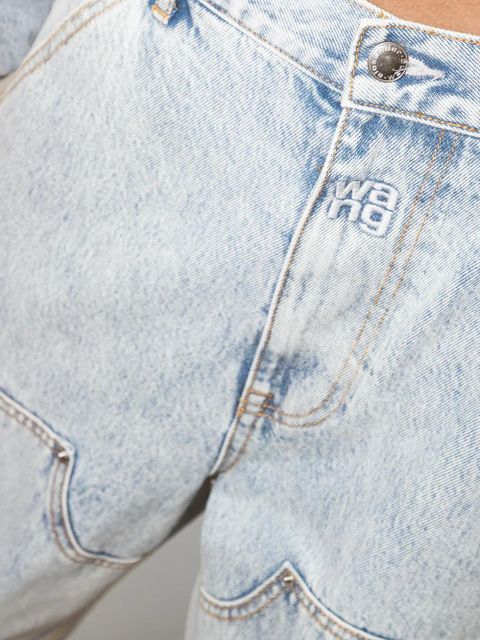 Alexander Wang wide-leg panelled jeans - Blue