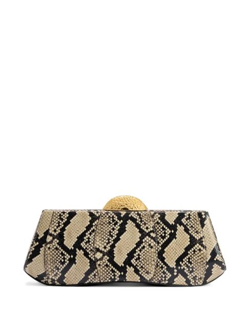 Giuseppe Zanotti Eve closure chain clutch bag - Neutrals - zdjęcie produktu nr 1
