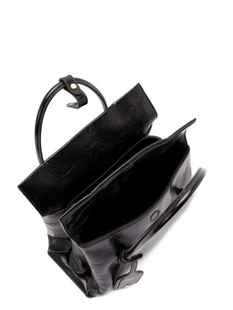 Miu Miu Solitaire leather shoulder bag - Black