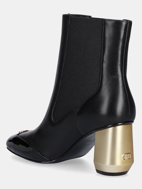 Liu Jo sztyblety skórzane SAMY 02 damskie kolor czarny na słupku SF5087PX69522222