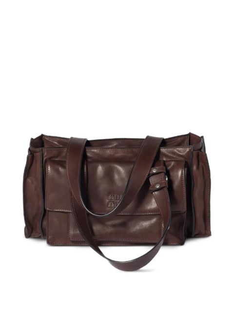 Miu Miu Utilitaire shoulder bag - Brown - zdjęcie produktu nr 1