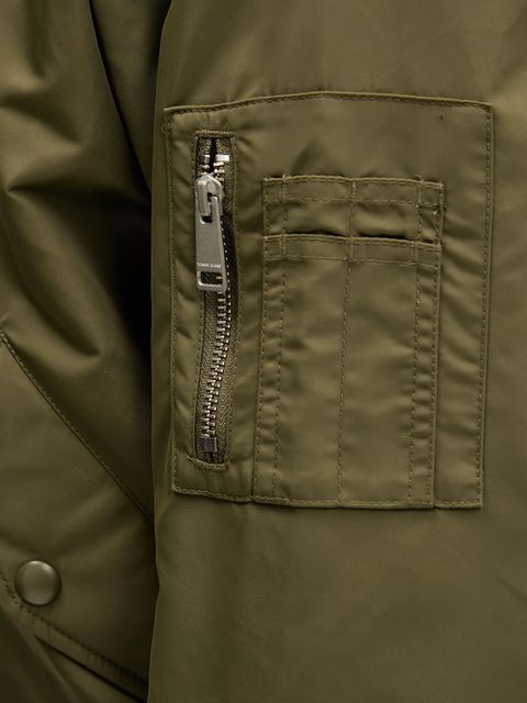 Tommy Jeans kurtka bomber kolor zielony przejściowa oversize DW0DW22046