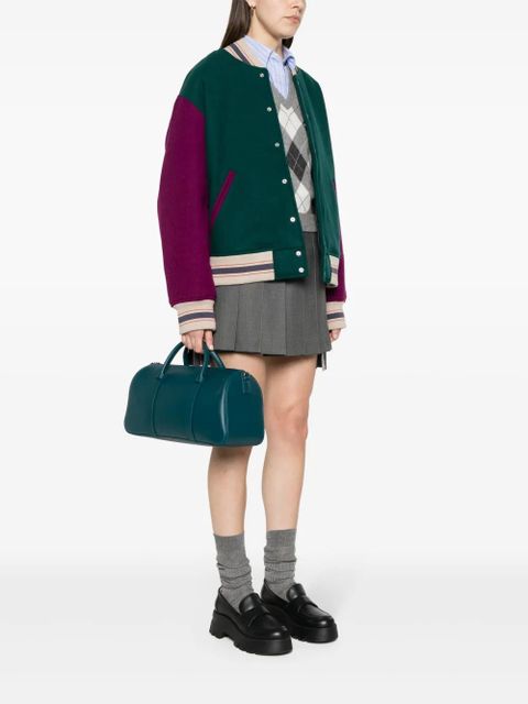 Longchamp large Daylong leather tote bag - Blue