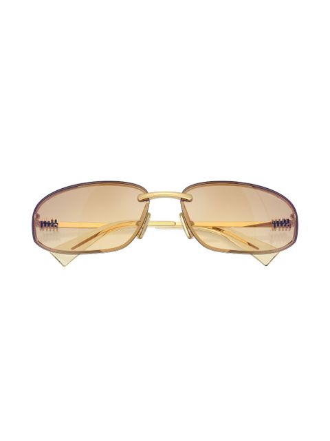 Miu Miu Eyewear oval-frame sunglasses - Gold