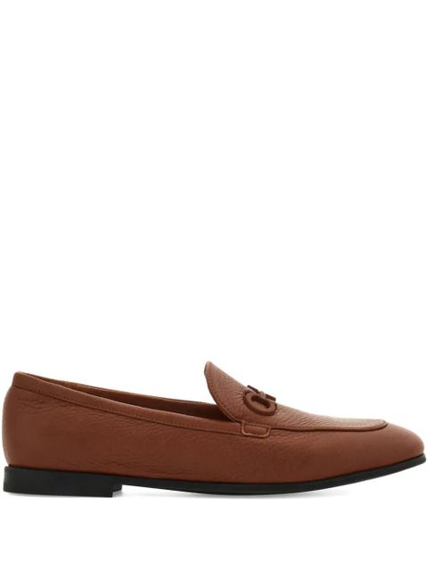 Ferragamo Gancini buckle loafers - Brown - zdjęcie produktu nr 1