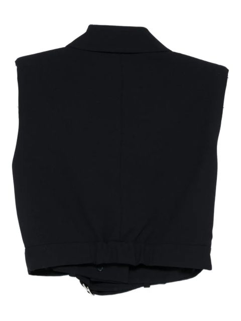 Ba&Sh belted cropped top - Black