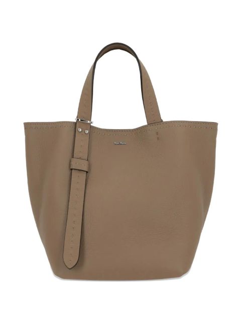 Max Mara extra-small Archetipo leather tote bag - Brown