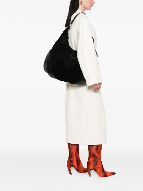 Jimmy Choo suede-leather shoulder bag - Black - zdjęcie produktu nr 2