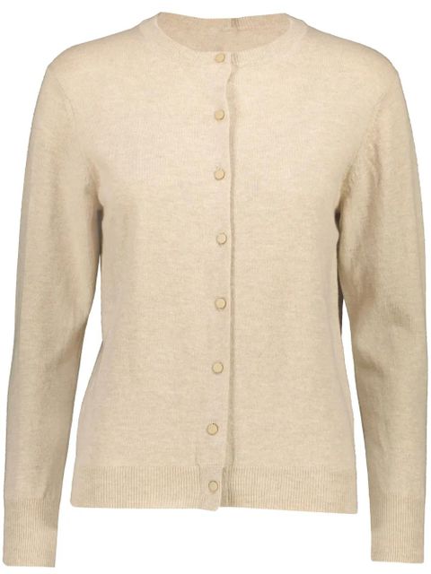 Yves Salomon fine-ribbed cardigan - Neutrals - zdjęcie produktu nr 1