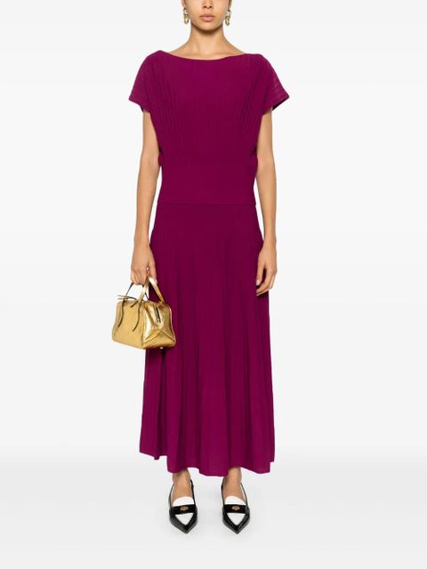 TWINSET ribbed blouse and skirt - Purple - zdjęcie produktu nr 2