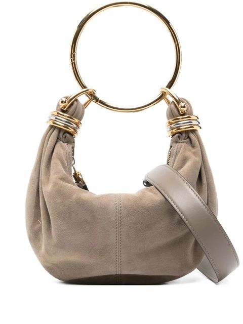 Chloé Bracelet suede tote bag - Grey - zdjęcie produktu nr 1