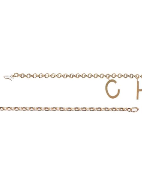 Chloé lettered chain belt - Gold - zdjęcie produktu nr 2