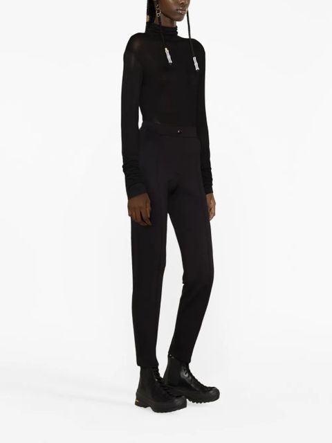 Moncler slim-leg technical-jersey trousers - Black