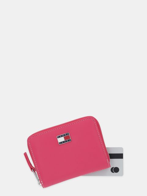 Tommy Jeans portfel damski kolor różowy AW0AW18031 - zdjęcie produktu nr 2