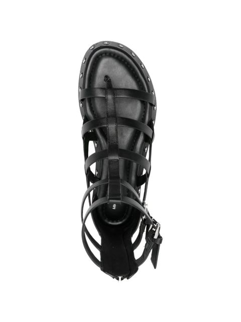 Michael Kors Noa buckle-detail studded sandals - Black