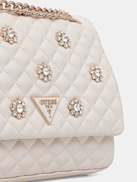 Guess torebka EVERLEE kolor biały HWEG86 79210