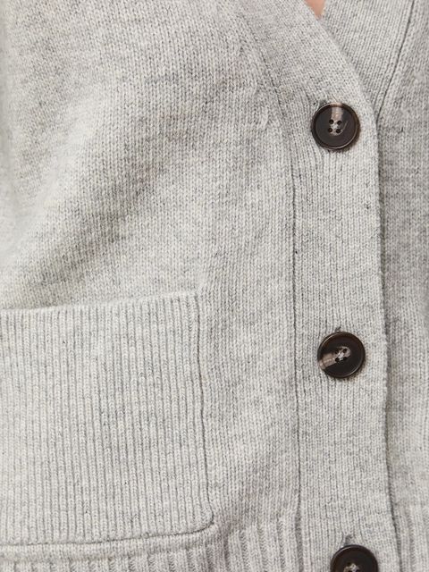 Medicine kardigan damski kolor szary ciepły