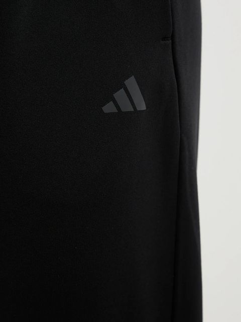 adidas Performance spodnie treningowe WORKOUT ESSENTIALS damskie kolor czarny z nadrukiem JW2697