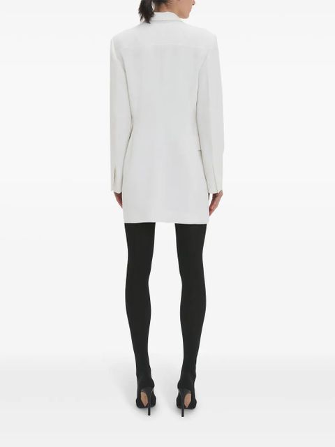 Victoria Beckham fold-shoulder blazer mini dress - White