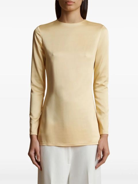 KHAITE Vlad blouse - Neutrals