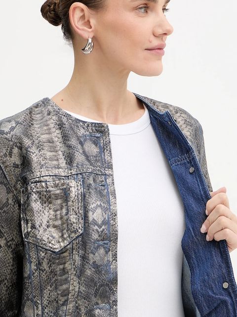 Guess kurtka TERSA kolor szary przejściowa W5BN97 D5QK2