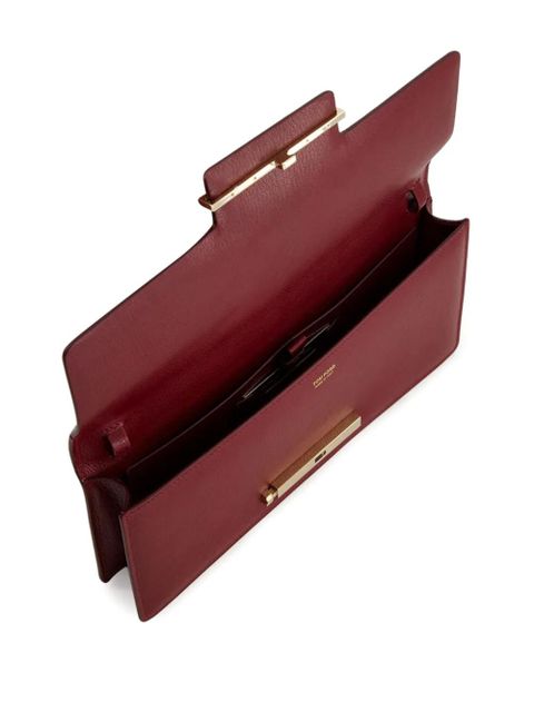 TOM FORD Aube E/W leather shoulder bag - Red