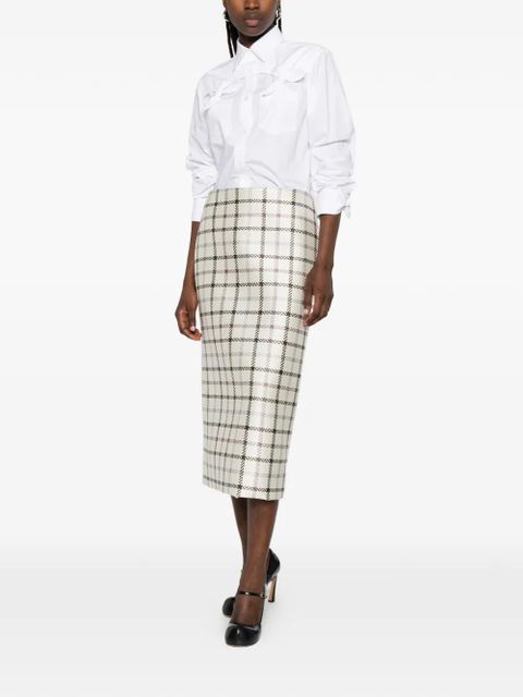 Moschino bow-detail shirt - White - zdjęcie produktu nr 2