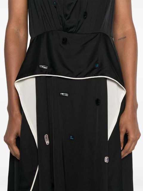 3.1 Phillip Lim rhinestone-embellished asymmetric dress - Blue